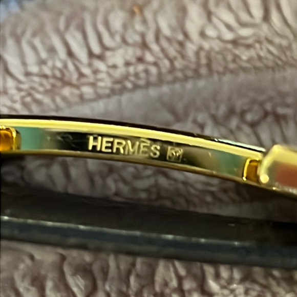 Hermes Black/Chocolate Chamonix & Togo Leather Constance Reversible Belt UNISEX. - Picture 4 of 17